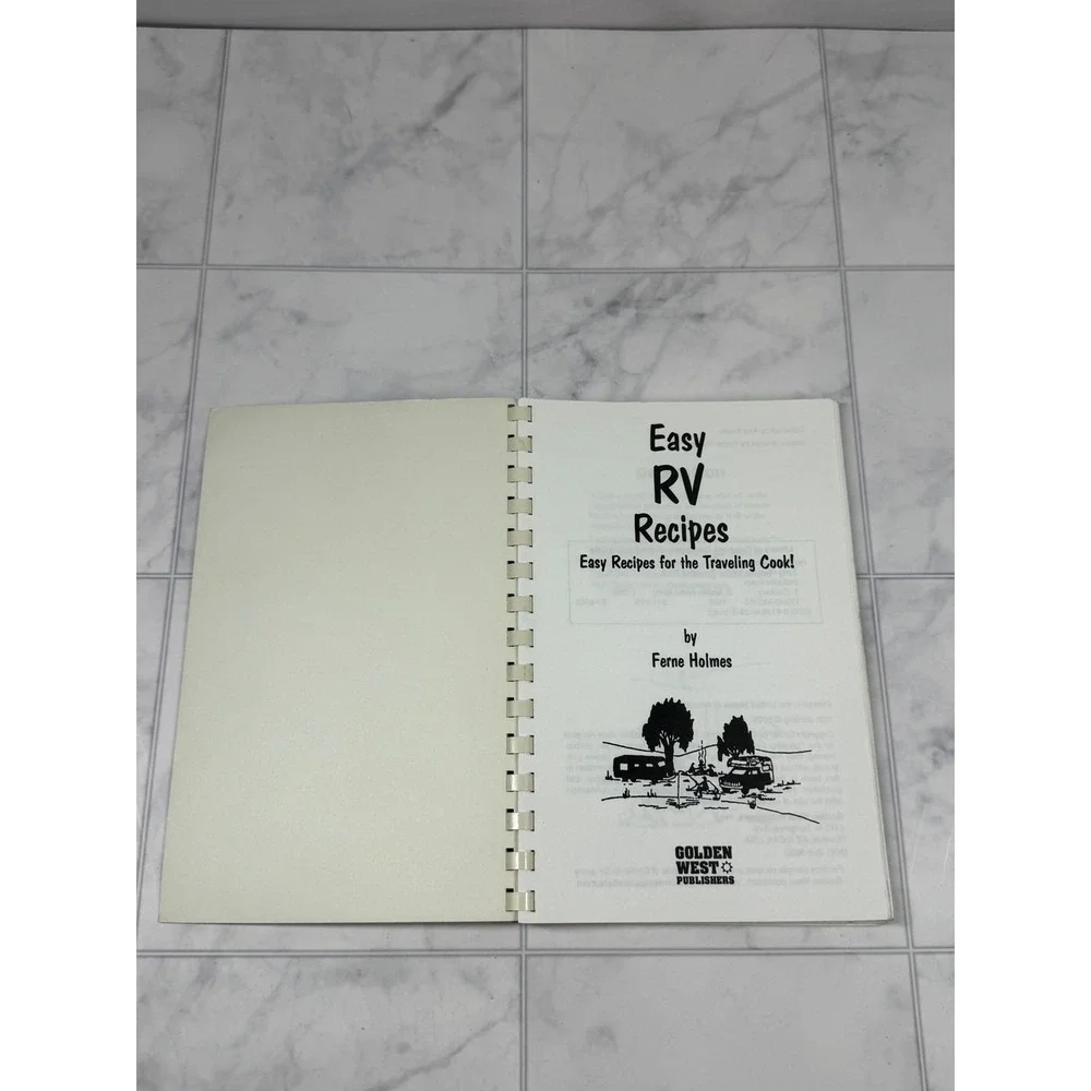 Easy RV Recipes Cookbook Ferne Holmes Traveling Cook Spiral Bound 2006 Camping
